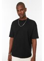 Trendyol Black Oversize Crew Neck Short Sleeve T-shirt