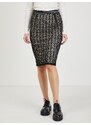 Béžovo-černá dámská pouzdrová krajková sukně sukně ORSAY - Dámské