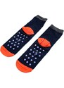 Boys' socks Shelvt navy blue monster