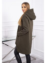 Fashionweek Zateplená dlouha mikina s kapucí MAXI K9309