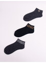 Yoclub Woman's Women'S Socks With Crystals 3-Pack SKS-0001K-000B