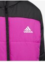 Černo-růžová holčičí prošívaná bunda adidas Performance - unisex