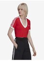 Červený dámský crop top adidas Originals - Dámské