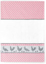 Zwoltex Unisex's Dish Towel In Package Folk Pink/Pattern