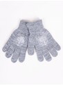 Yoclub Kids's Boys' Five-Finger Gloves With Reflector RED-0237C-AA50-003