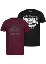 Pánské tričko Lonsdale 115086-Black/Oxblood