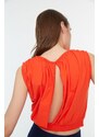 Trendyol Orange Crop Sports Blouse