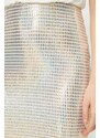 Koton Women's Sequin Evening Dress with a Siphon Bow and a Slit Midi Length Dress