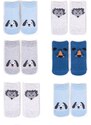 Yoclub Kids's Boys' Ankle Thin Cotton Socks Patterns Colours 6-pack SKS-0072C-AA00