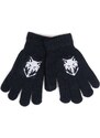 Yoclub Kids's Boys' Five-Finger Gloves With Reflector RED-0237C-AA50-001