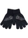 Yoclub Kids's Girls' Five-Finger Gloves With Jets RED-0216G-AA50-007
