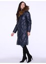 PERSO Woman's Coat BLH220039FXR Navy Blue