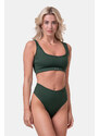 Nebbia Miami sporty bikini - vrchní díl 554 dark green S