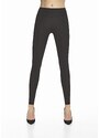 Bas Bleu Women's leggings MALENA slimming with a wide belt