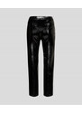 KALHOTY KARL LAGERFELD FAUX PATENT LEATHER PANTS