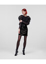 SUKNĚ KARL LAGERFELD FAUX PATENT LEATHER SKIRT