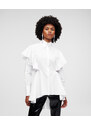 KOŠILE KARL LAGERFELD HUN'S PICK RUFFLE POPLIN SHIRT