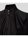 KOŠILE KARL LAGERFELD LOGO JACQUARD RUFFLE SHIRT