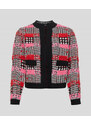 SVETR KARL LAGERFELD BOUCLE KNIT CARDIGAN