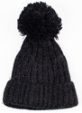 Winter women's hat with pompom Shelvt black