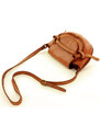 Kožená crossbody kabelka Mazzini M82 camel