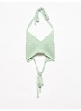 Dilvin 1011 Tie Back Knitwear Bustier-mint