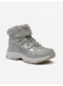 SAM73 Holčičí kotníkové zateplené zimní boty ve stříbrné barvě SAM 73 Dis - Holky