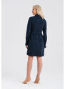 Look Made With Love Woman's Dress 743 Beatrice Navy Blue