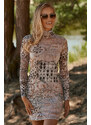 Dámské šaty Makadamia Makadamia_Dress_M765_Mesh_36