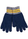 Yoclub Man's Gloves RED-0074F-AA50-006 Navy Blue