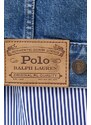 Džínová bunda Polo Ralph Lauren dámská, tmavomodrá barva, přechodná