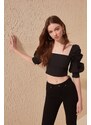 Dámský crop top Trendyol Ruffle detailed