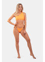 Nebbia One Shoulder Bandeau Bikini Top 449 Orange Neon M