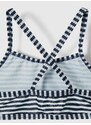 Bílo-modré holčičí pruhované dvoudílné plavky name it Felisia - unisex