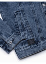Ombre Clothing Pánská džínová bunda katana - denim V4 OM-JADJ-0123