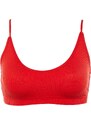 Trendyol Red Seamless/Seamless Back Detail Knitted Bra