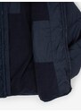 Tmavě modrá klučičí prošívaná bunda s kapucí Tom Tailor - Kluci