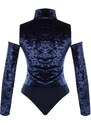 Trendyol Bodysuit - Dark blue - Fitted