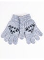 Yoclub Kids's Boys' Five-Finger Gloves RED-0233C-AA5B-002