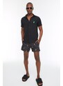 Trendyol Short Black Tropical Swim Shorts