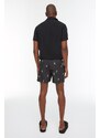 Trendyol Short Black Tropical Swim Shorts