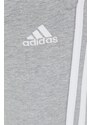Tepláky adidas dámské, šedá barva, s aplikací, HF2605
