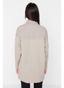 Trendyol Mink Color Blocked Knitted Tunic