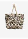 Krémová vzorovaná plážová taška Brakeburn Leopard Spot Beach Bag - Dámské