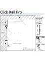 Artiteq ClickRailPro_KSR | Click Rail PRO (rohová koncovka šedá)