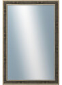 DANTIK - Zarámované zrcadlo - rozměr s rámem cca 80x120 cm z lišty TOOTH zlato černá (2780)