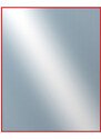 DANTIK - Zarámované zrcadlo - rozměr s rámem cca 80x100 cm z lišty Hliník červená | P01-098 (7001098)