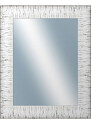 DANTIK - Zarámované zrcadlo - rozměr s rámem cca 80x100 cm z lišty SAUDEK bílá černé čáry (2512)