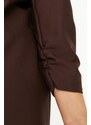 Trendyol Curve Brown Collar Detailed Jacket