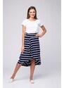 Look Made With Love Woman's Skirt 17 Saint Tropez Navy Blue/White